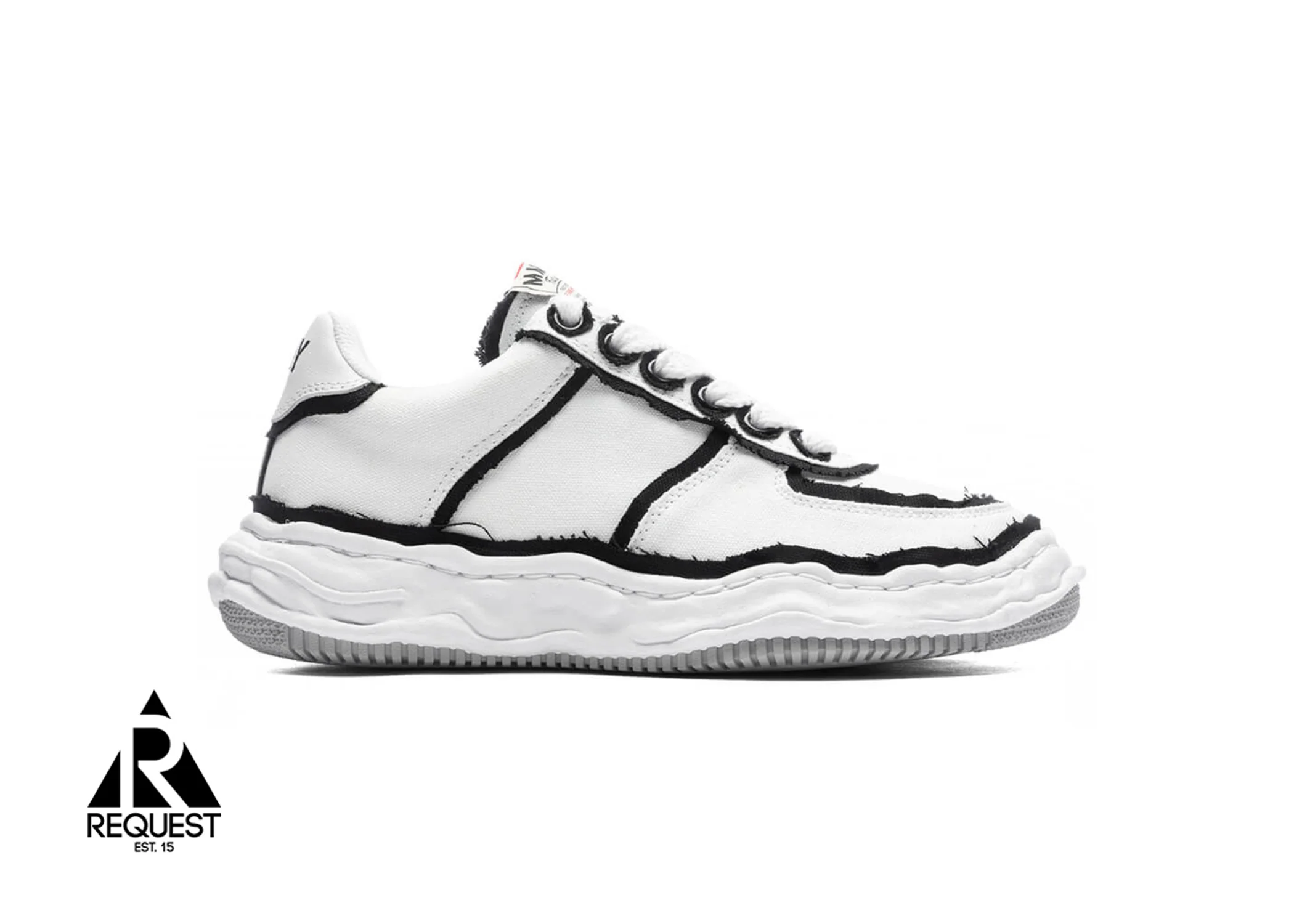 Wayne Canvas Low "White Black"