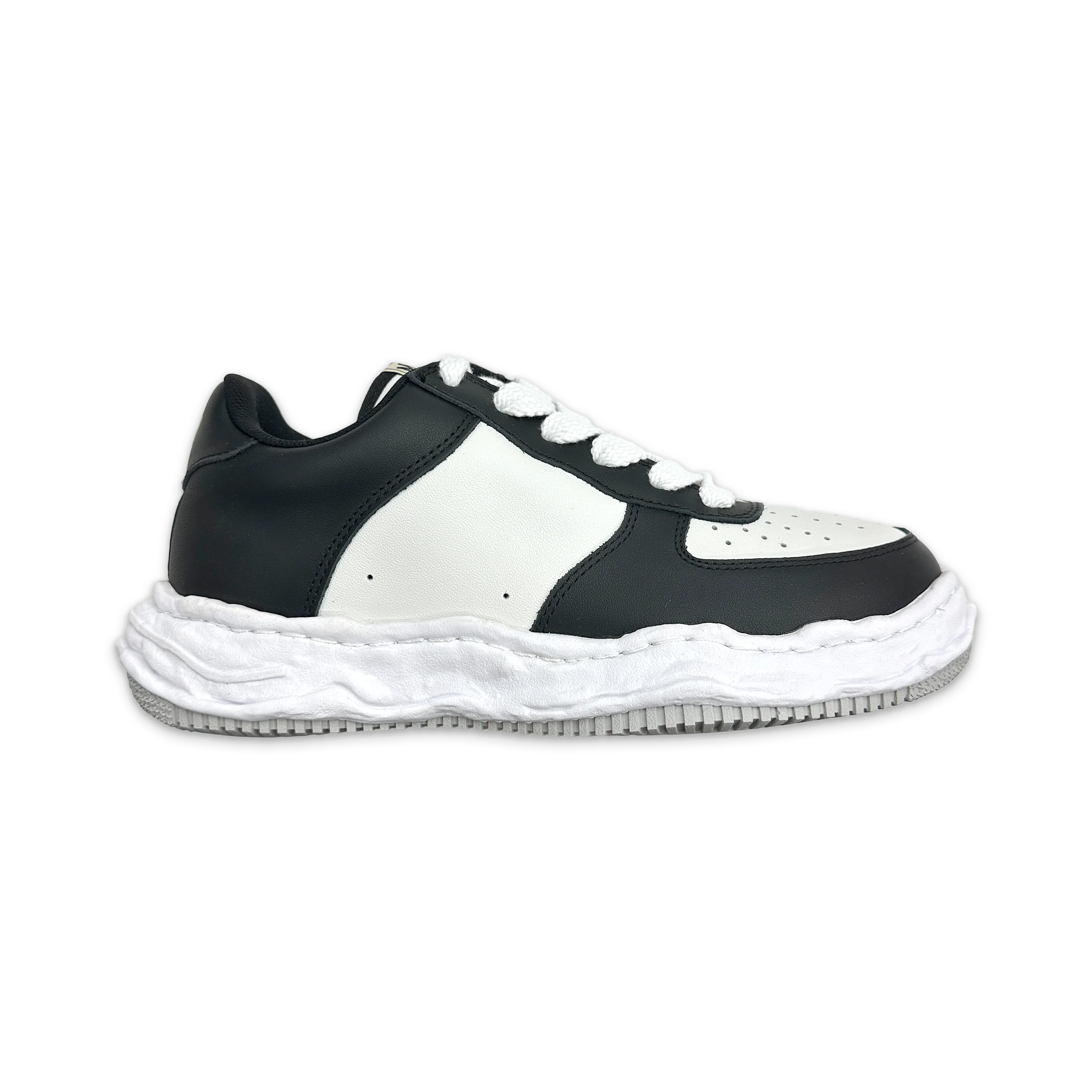 Wayne Leather Low "Black White"