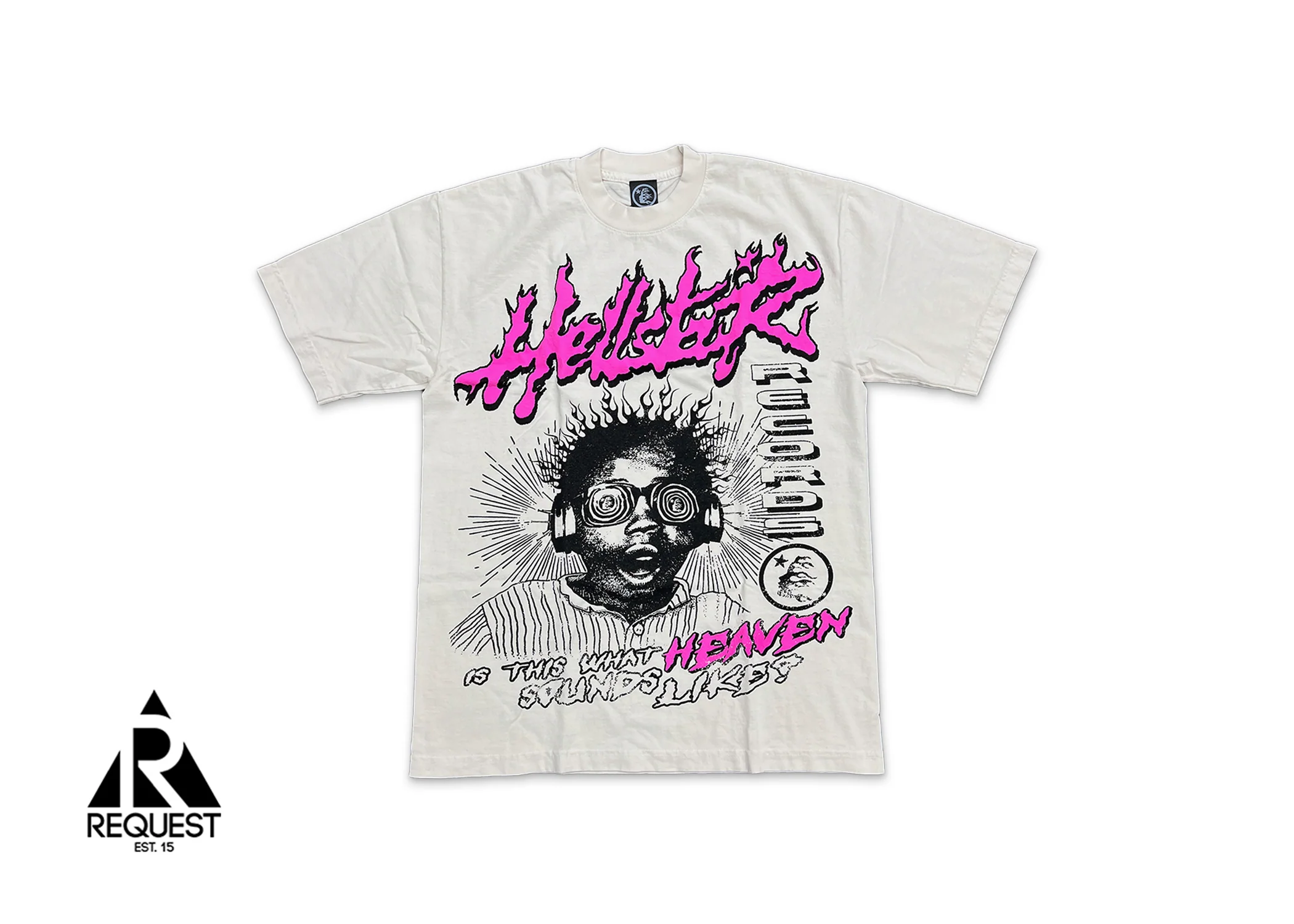 What Heaven Sounds Like Tee "Cream/Pink"