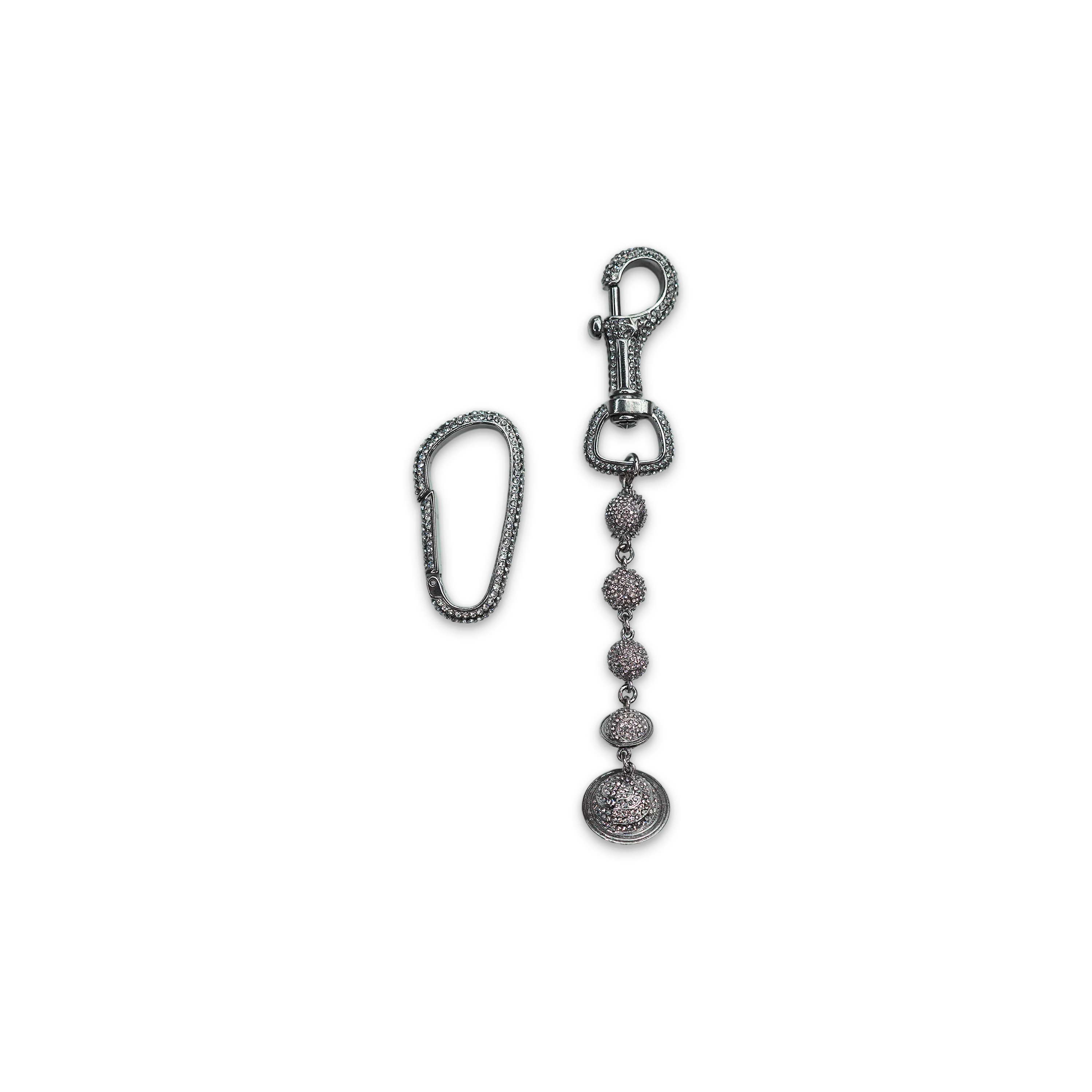 White Planet Keychain + Carabiner