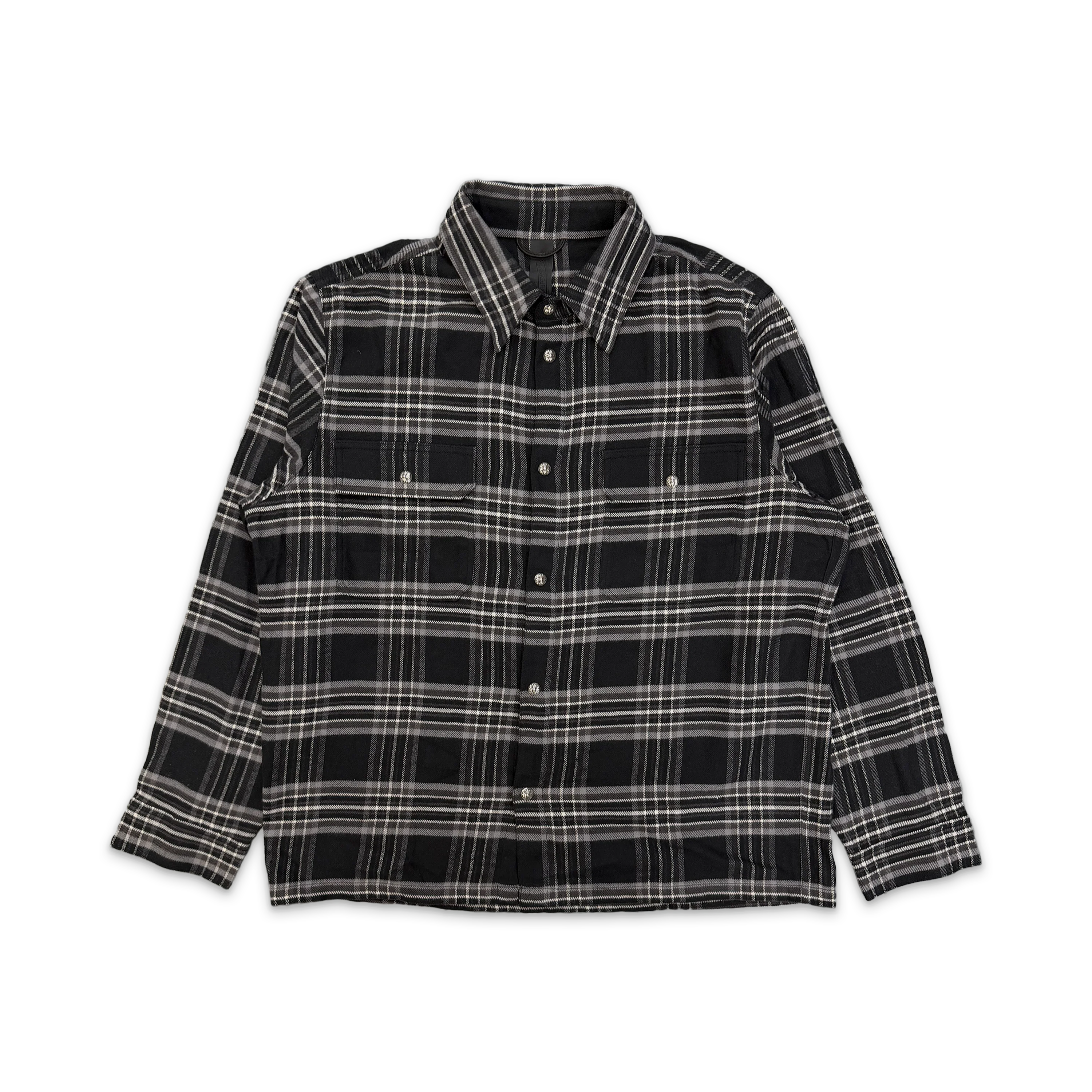 Work Dog Flannel Shirt "Black Grey"