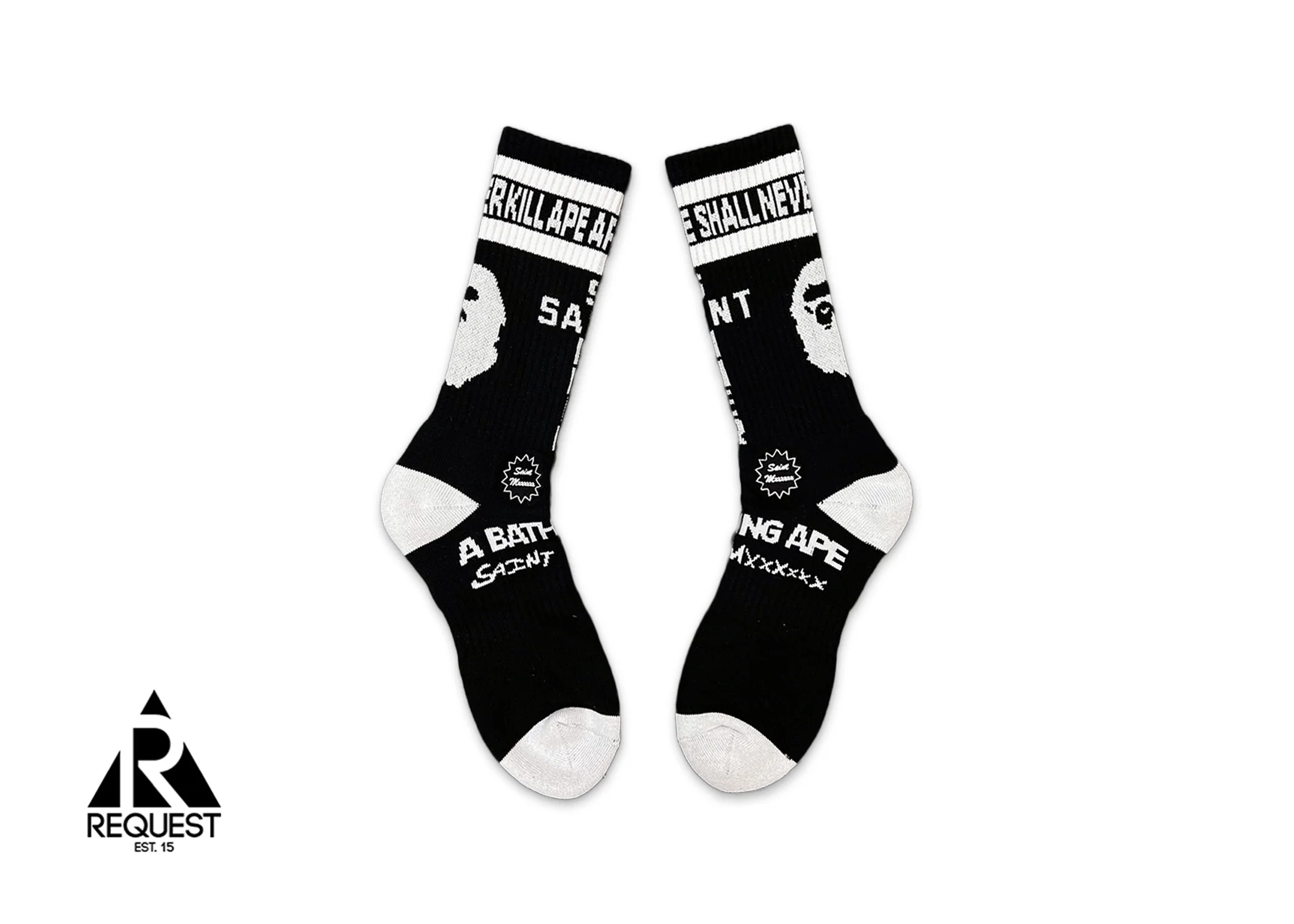 x A Bathing Ape Socks "Black"