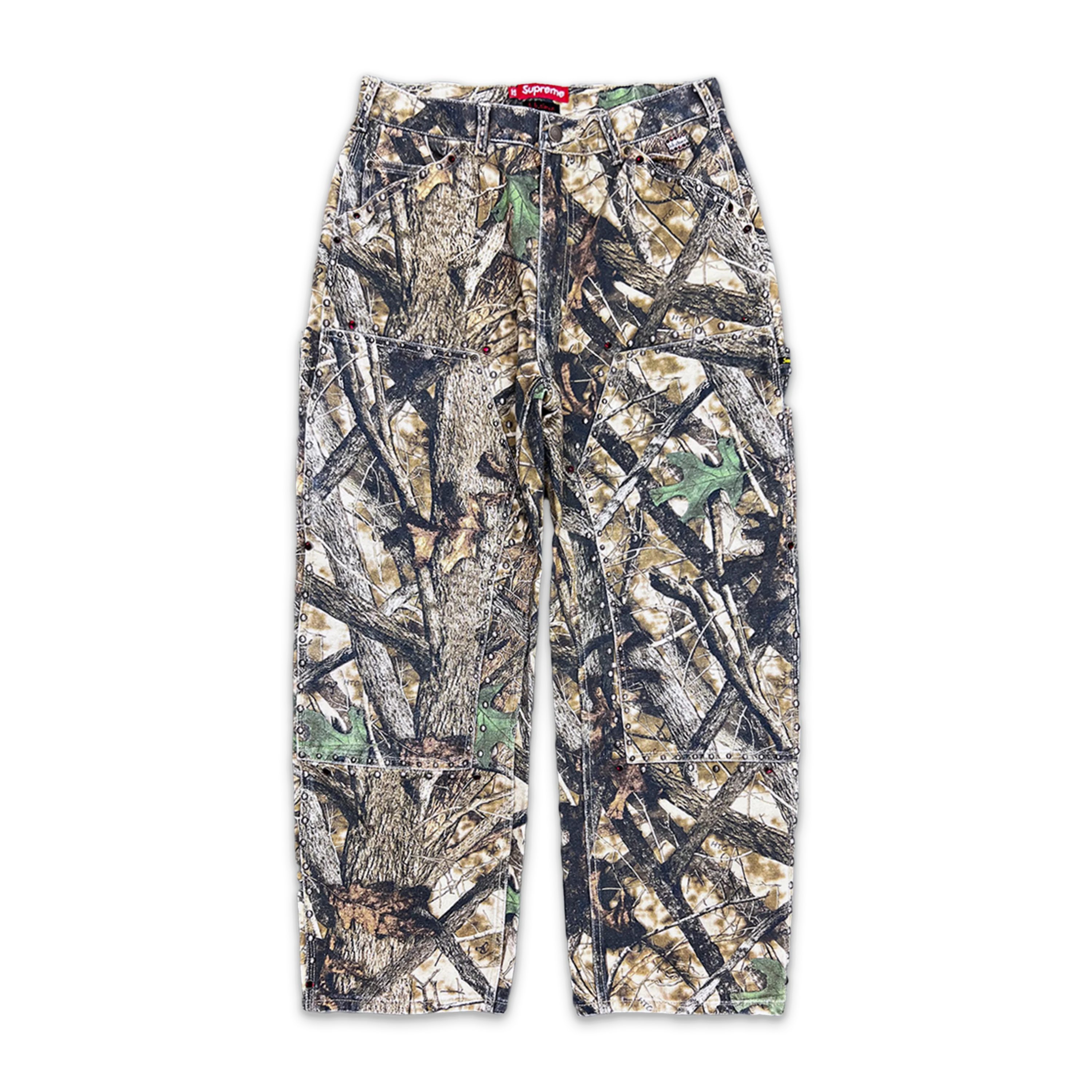 x B.B. Simon Studded Double Knee Painter Pant "Camo"