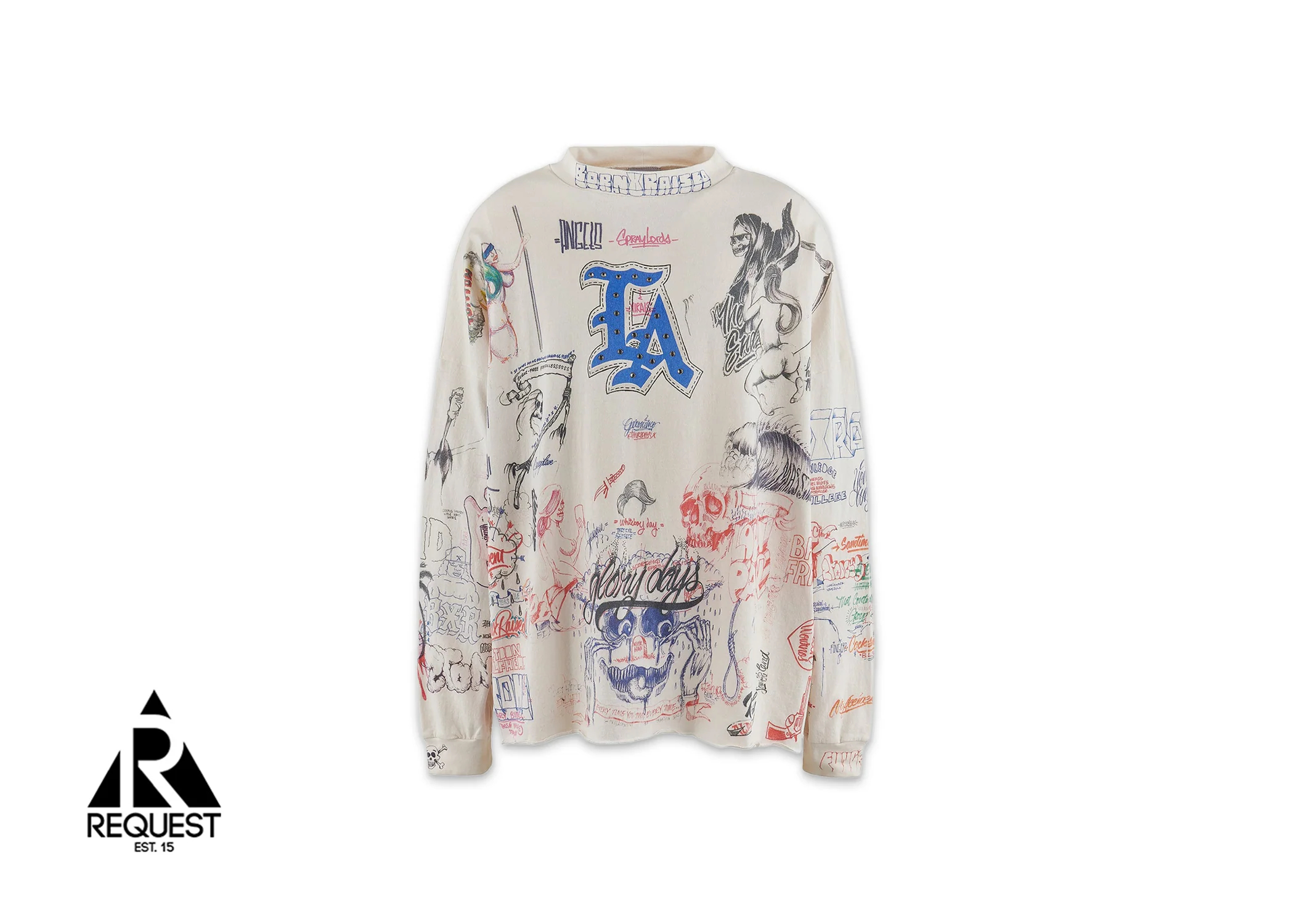 x Born & Raised L/S Tee "White"