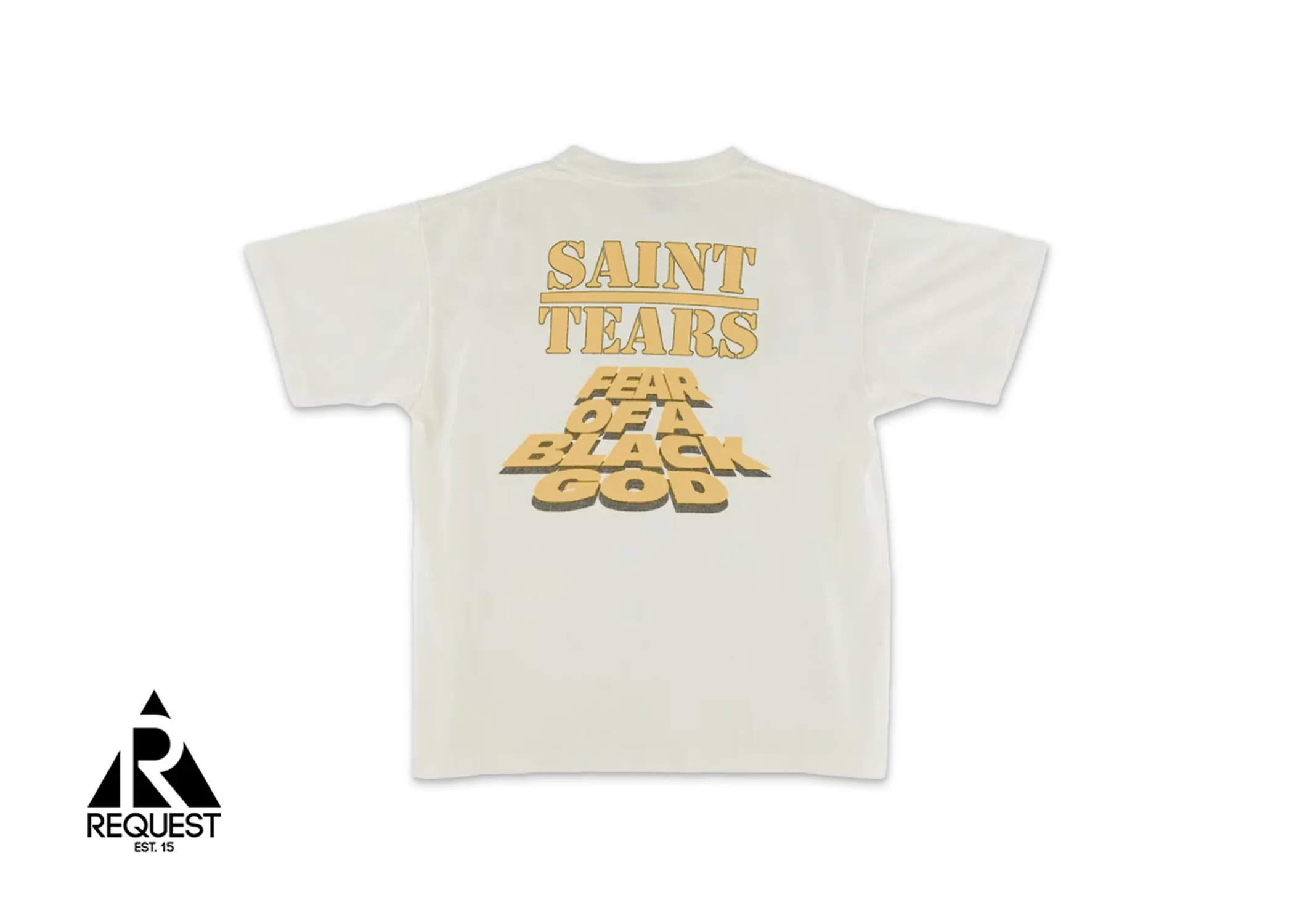 x Denim Tears Black God Tee "Vintage White" - Image 2