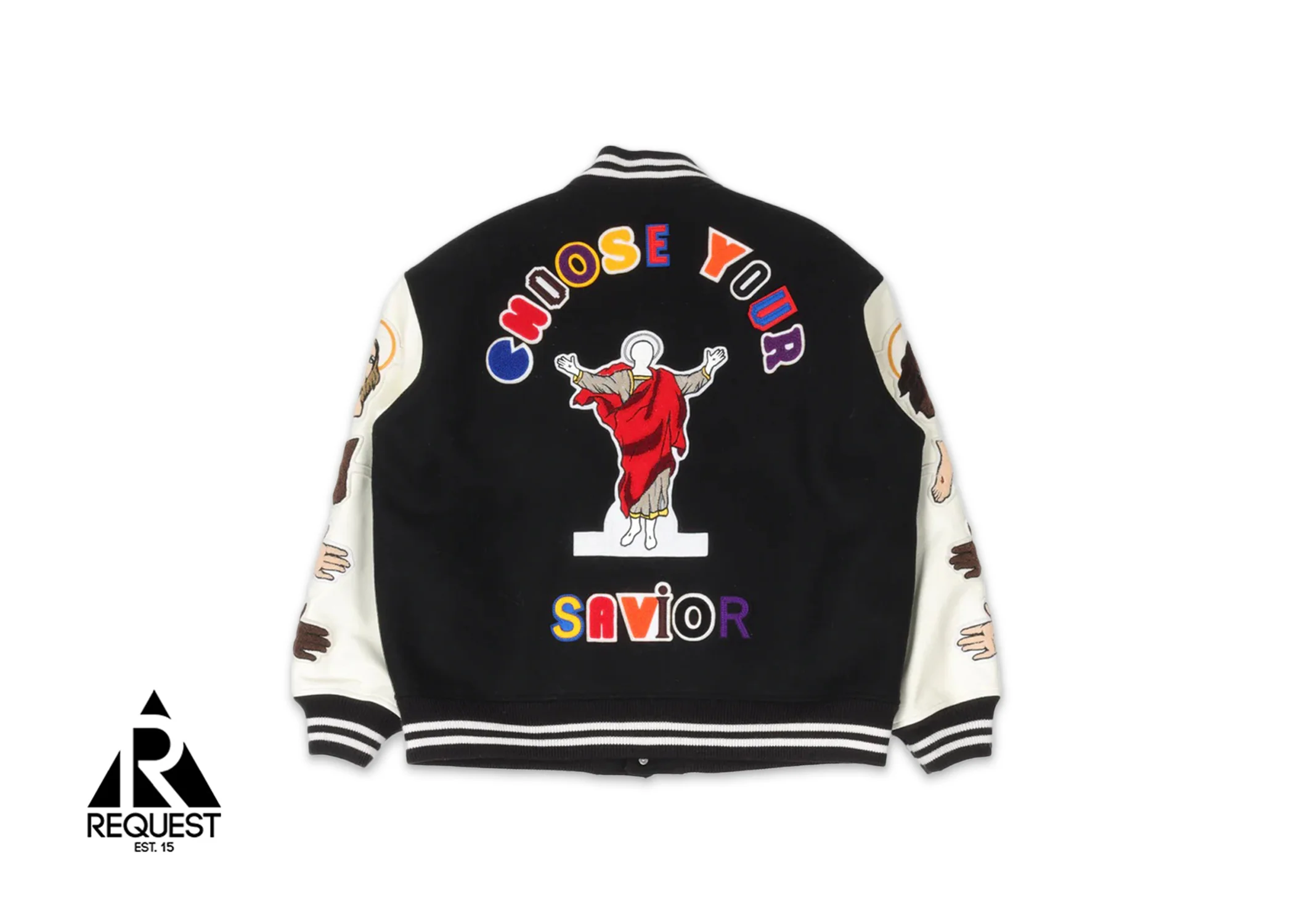 x Denim Tears Stadium Varsity Jacket "Black" - Image 2