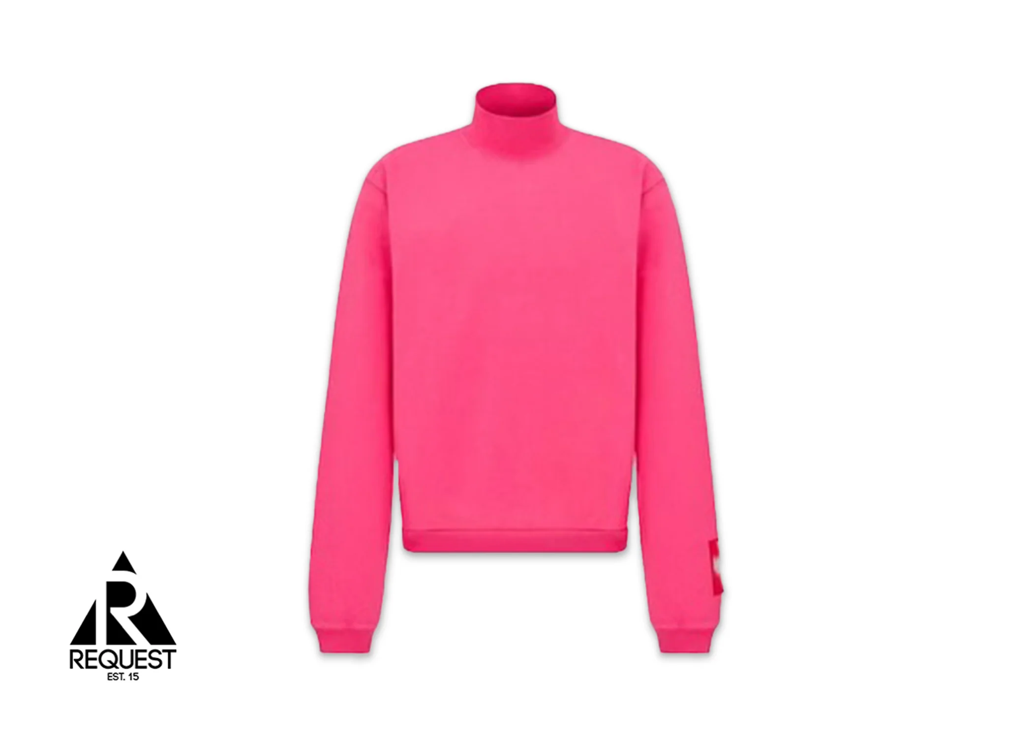 x ERL Relaxed Fit Turtleneck Sweatshirt "Pink"