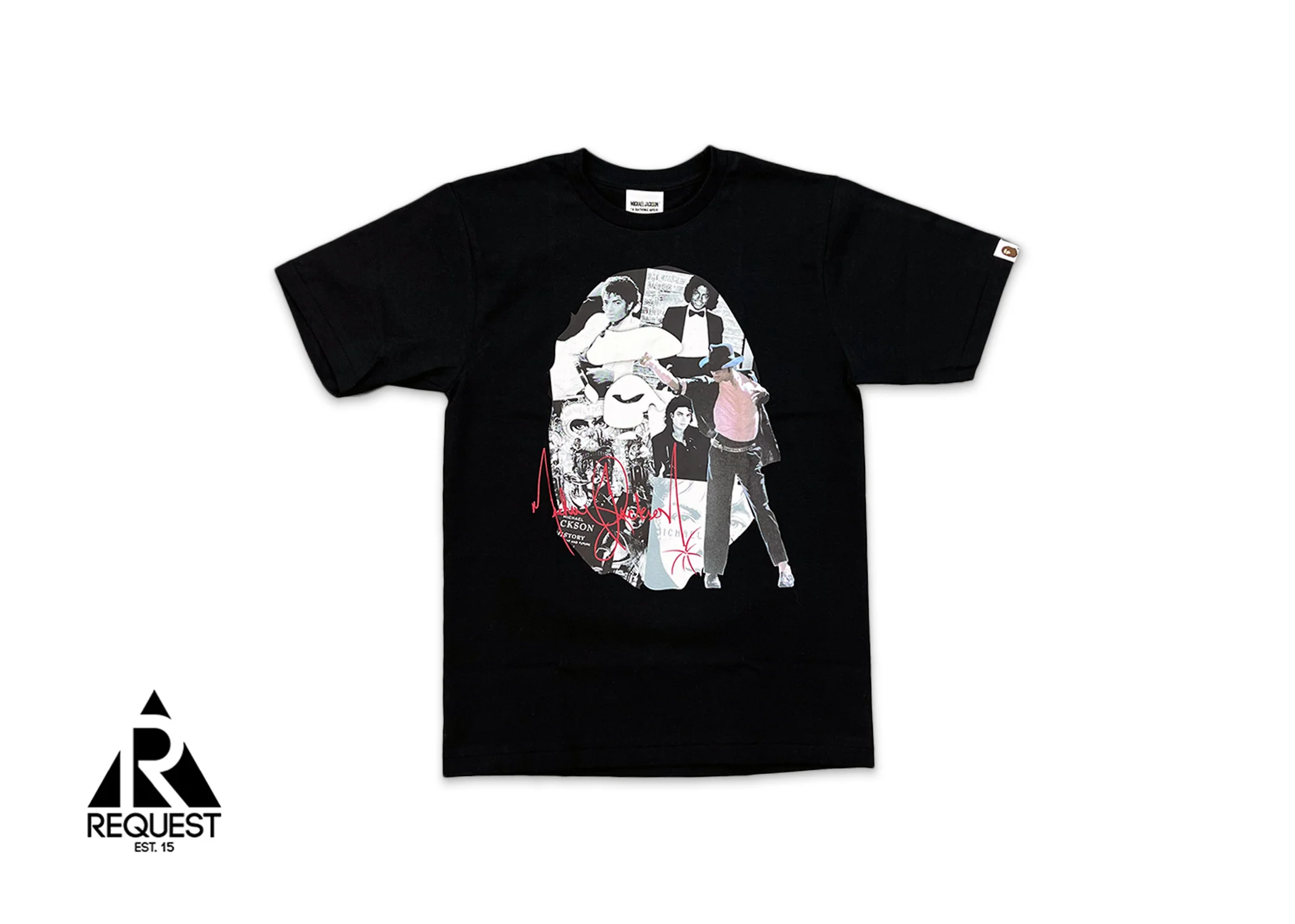 x Michael Jackson Album Jacket Ape Tee "Black"