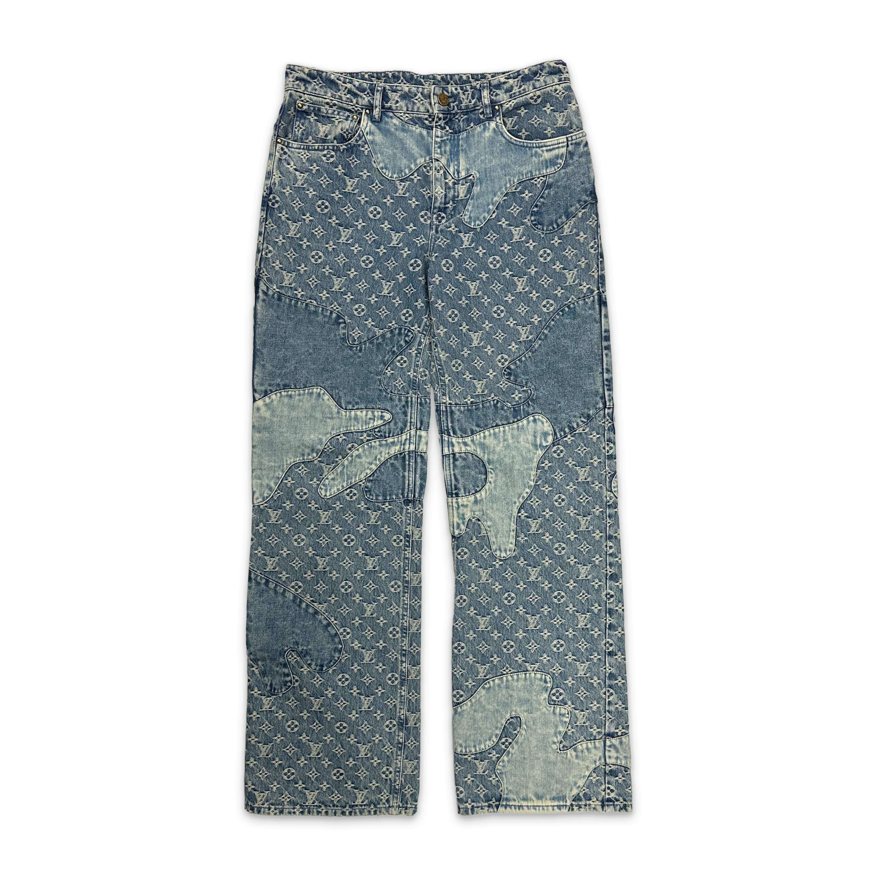 x Nigo Monogram Camo Denim "Blue"
