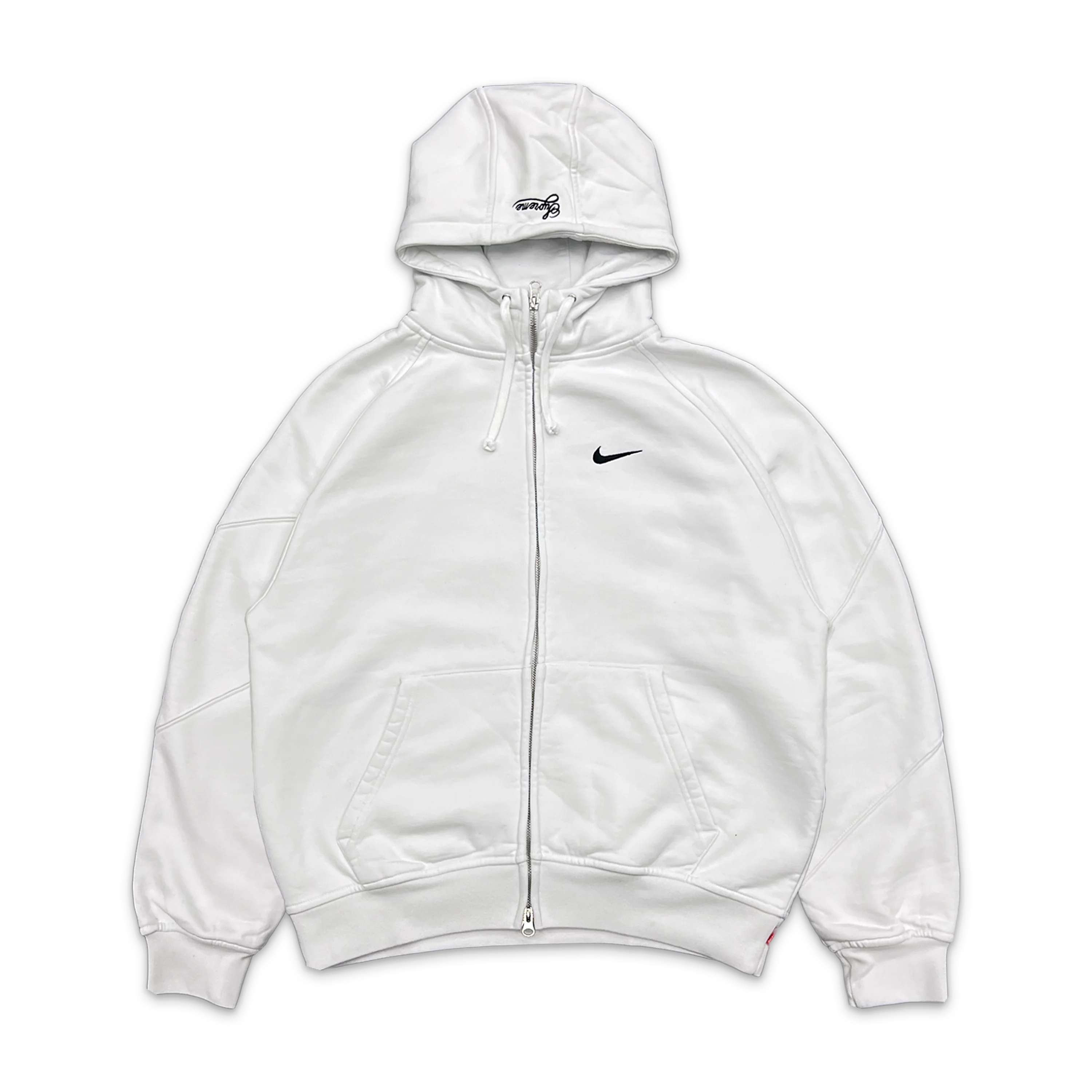 x Nike Zip Up Hooded Sweatshirt (SS25) "White"