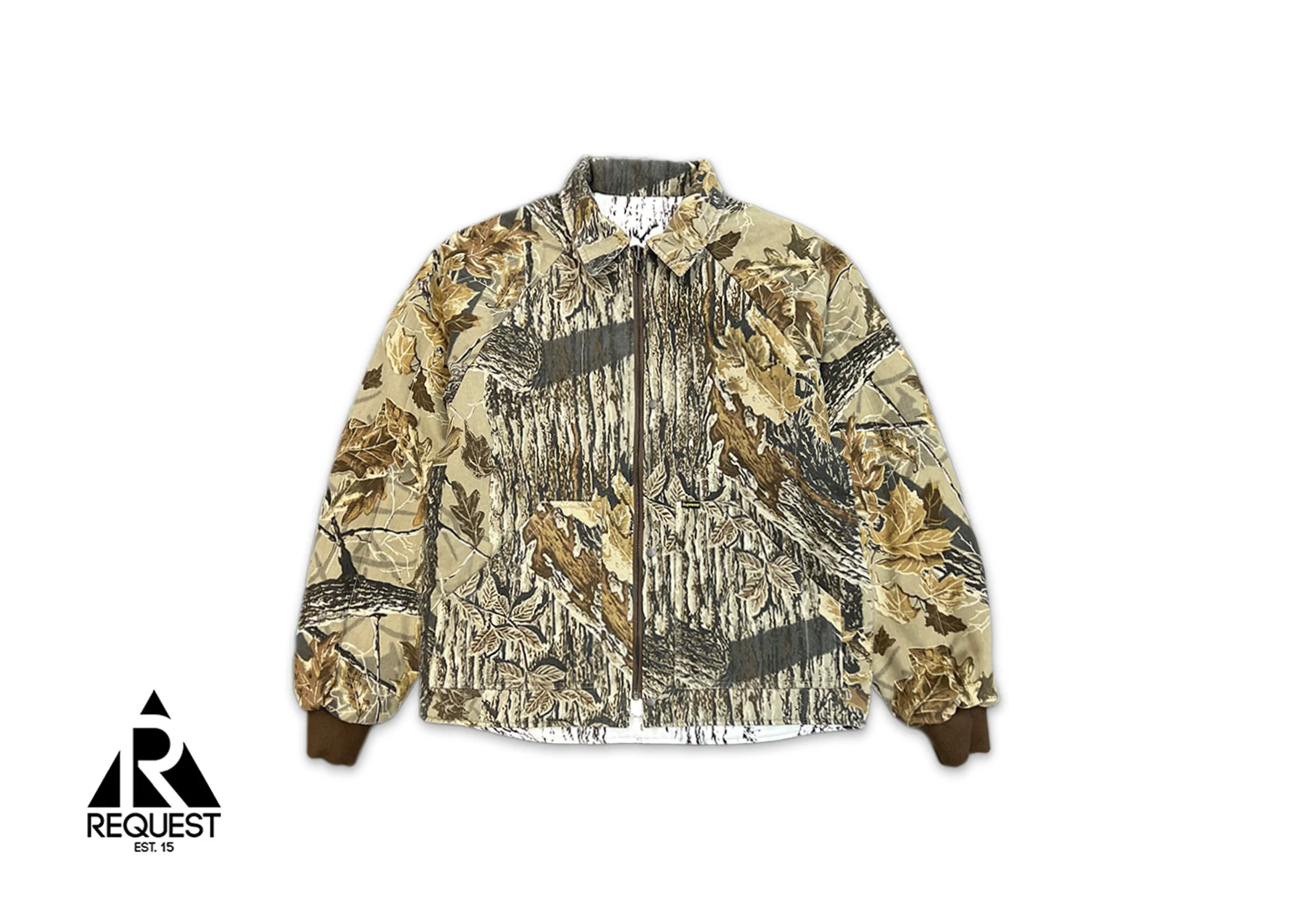 x RealTree Reversible Quilted Work Jacket "Snow Camo"