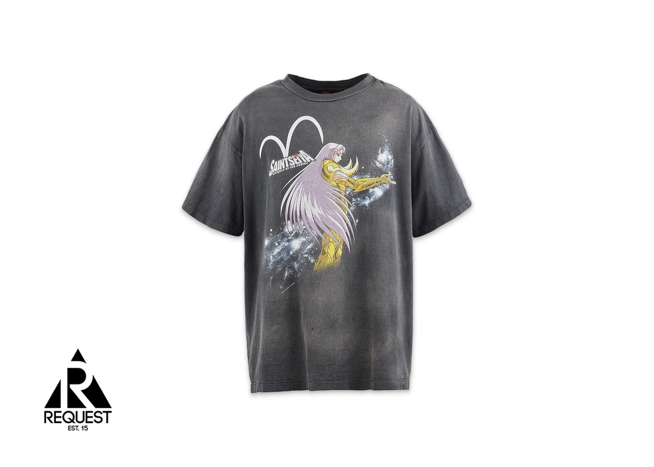 x Saint Seiya Aries Mu Tee "Vintage Black"