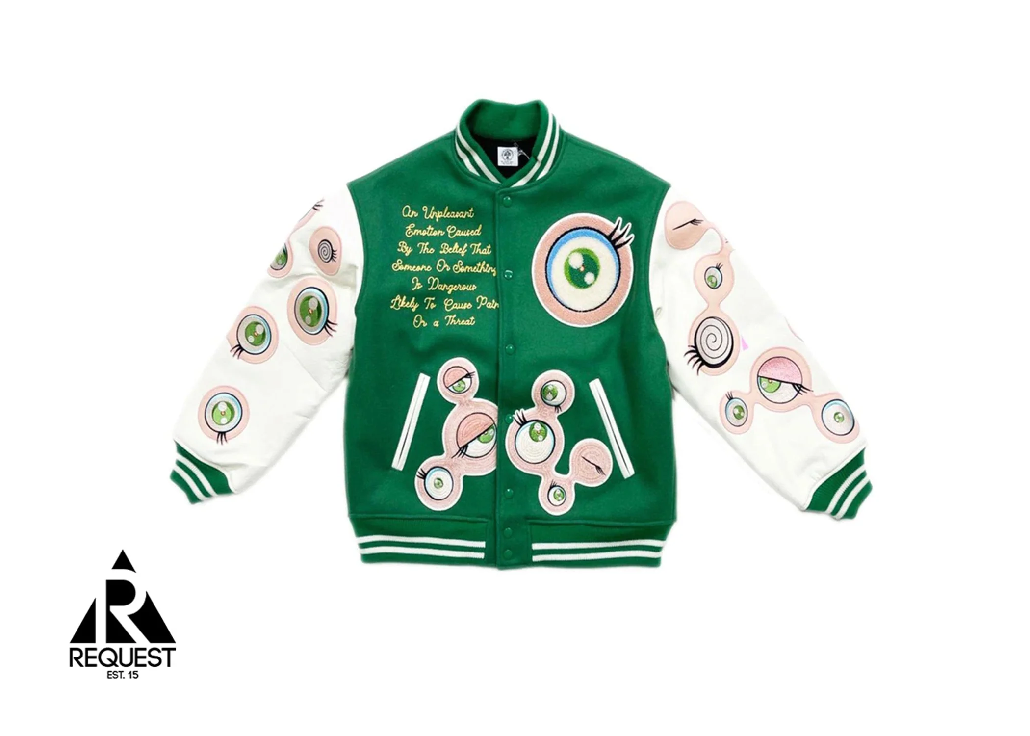 x Takashi Murakami Stadium Jacket "Green"