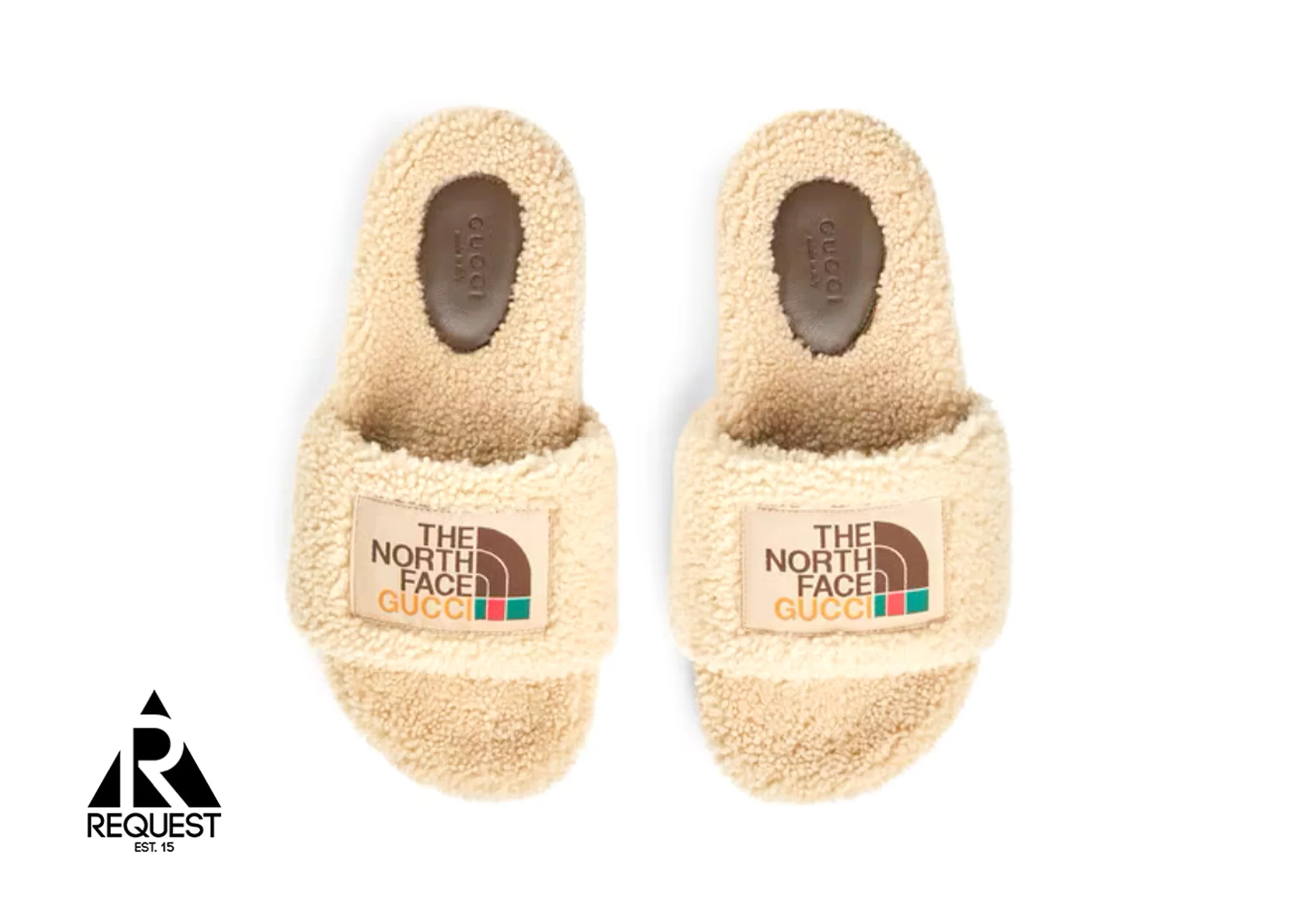 x The North Face GG Slide "Beige Merino Wool" - Image 2