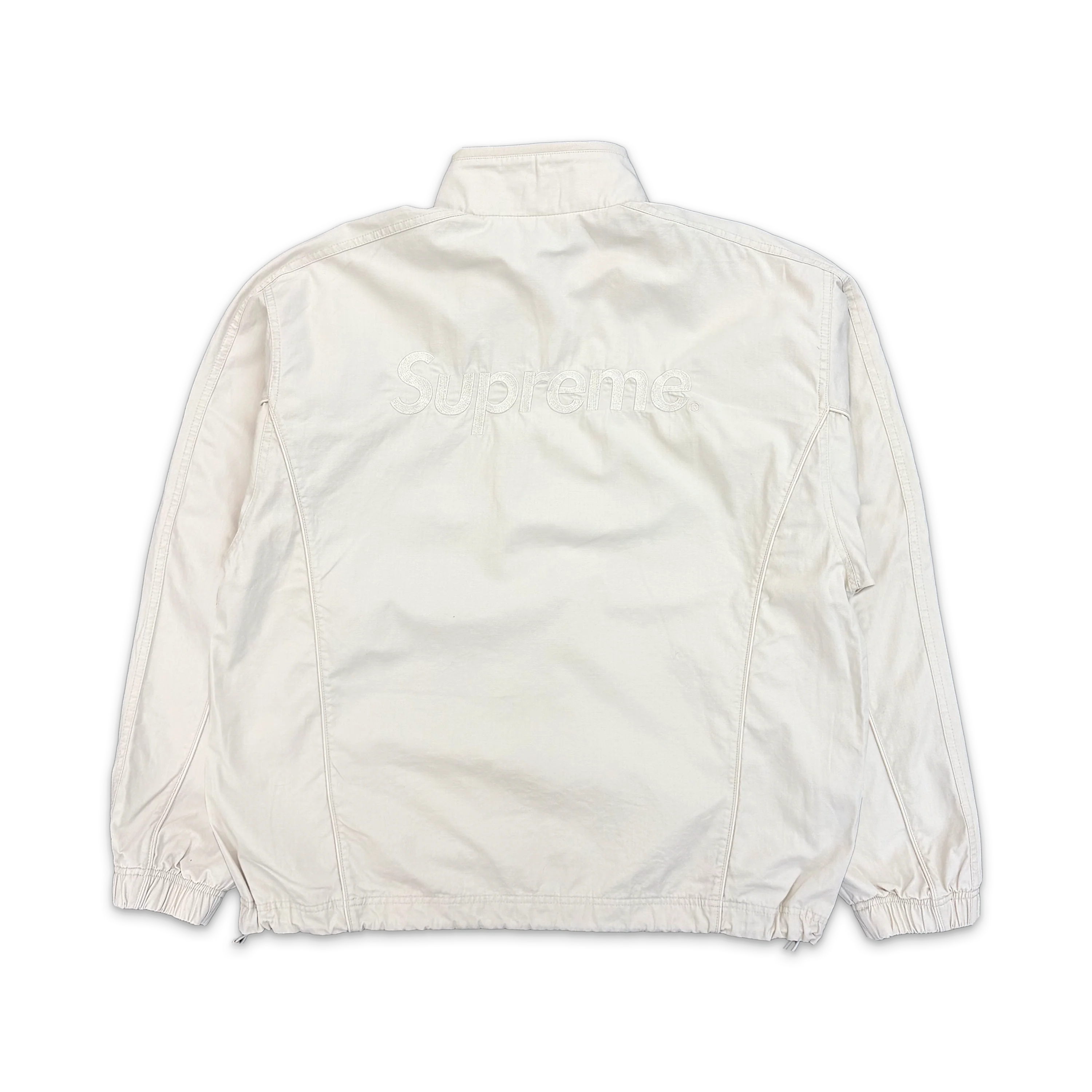 x Umbro Cotton Ripstop Track Jacket SS26 "Stone" - Image 2