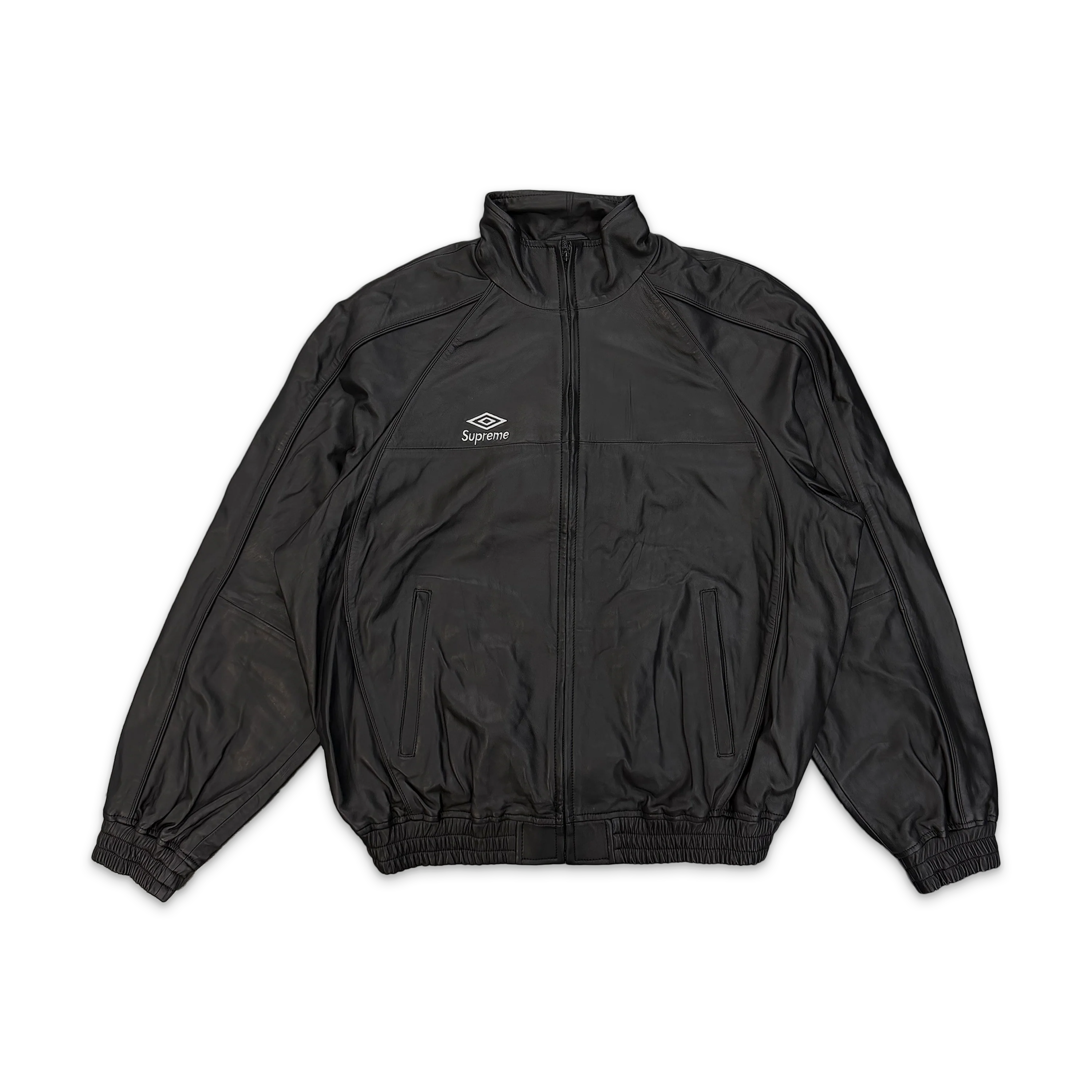 x Umbro Leather Track Jacket "Black"