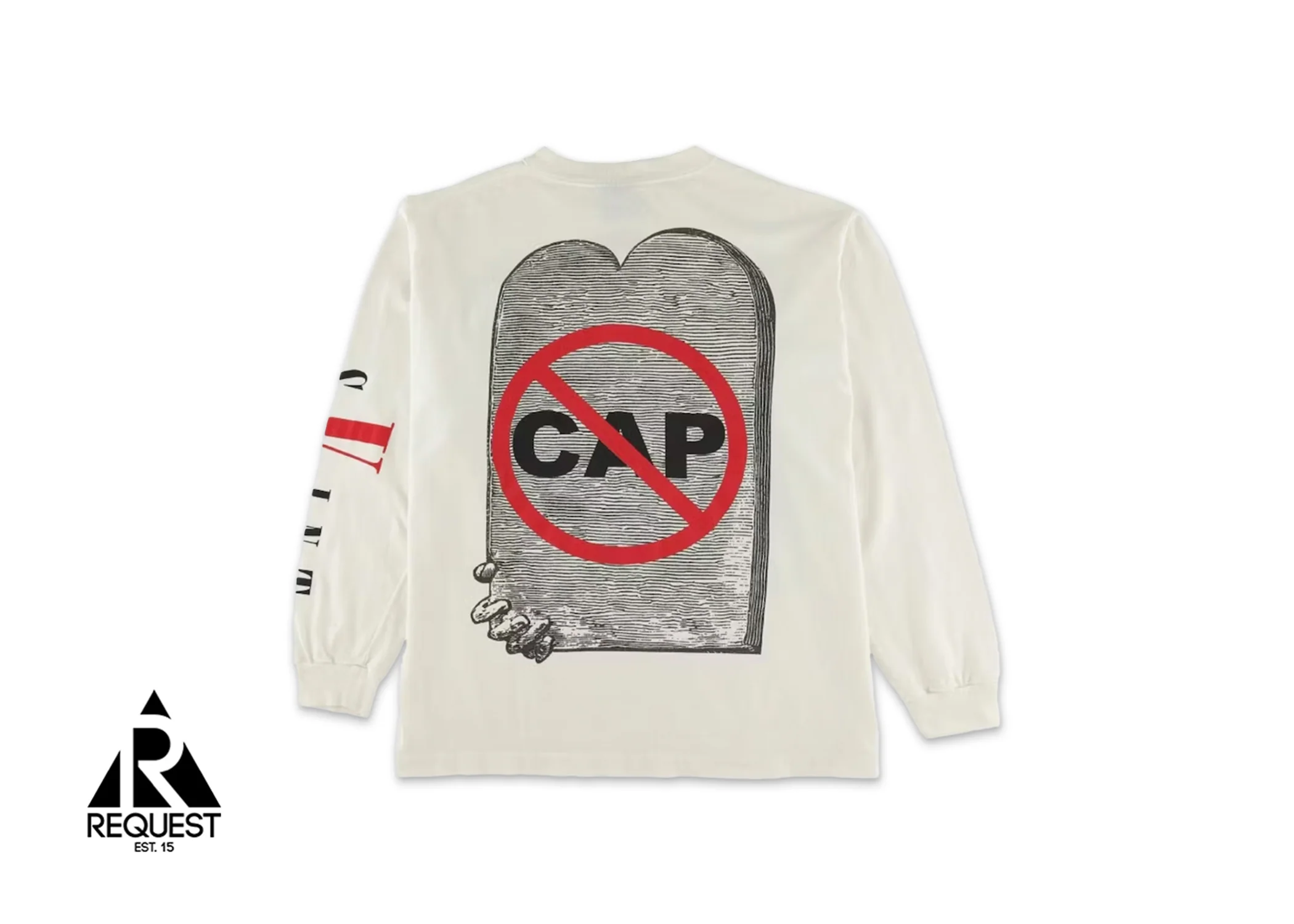 x Vlone No Cap L/S Tee "White" - Image 2