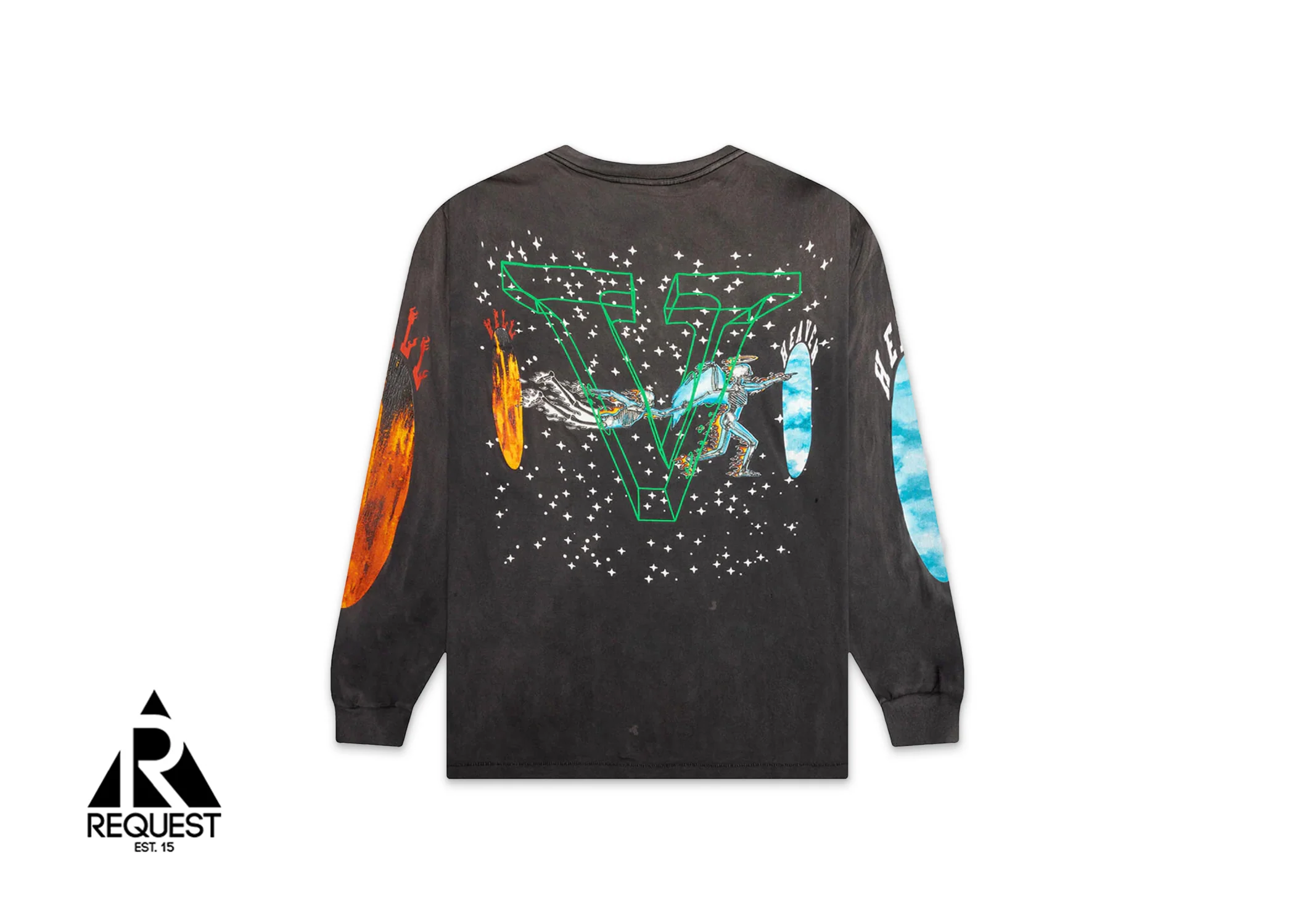 x Vlone Skull L/S Tee "Black" - Image 2