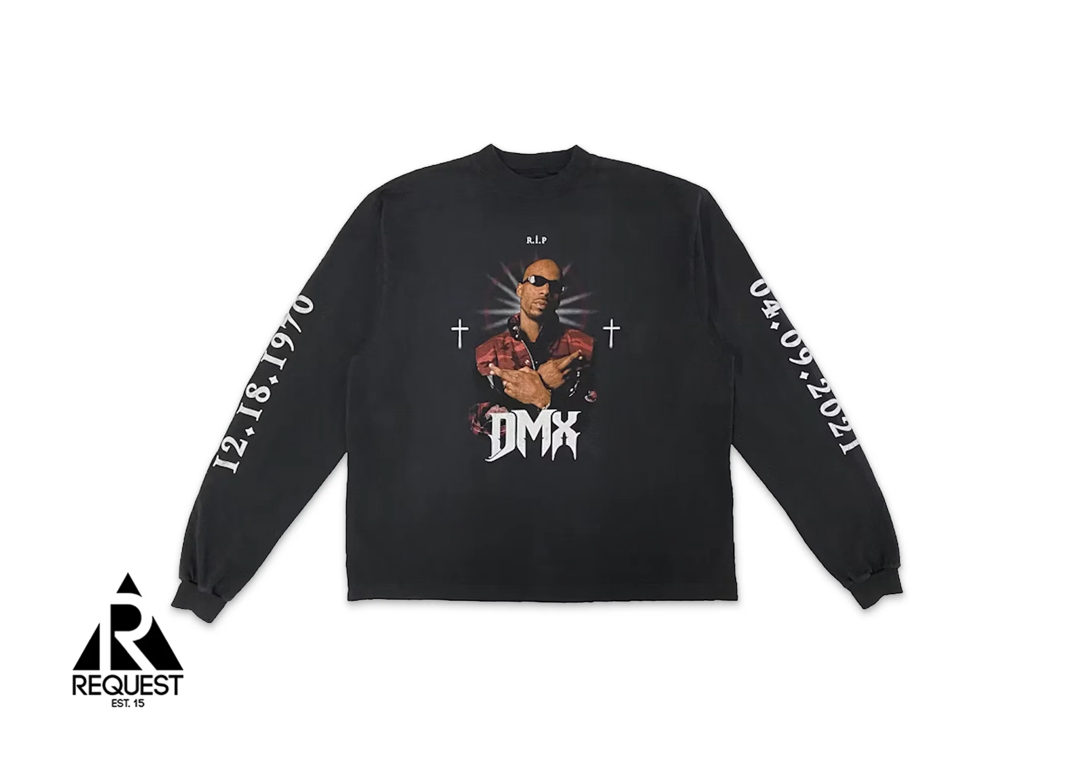 x Yeezy DMX Tribute L/S Tee "Faded Black"