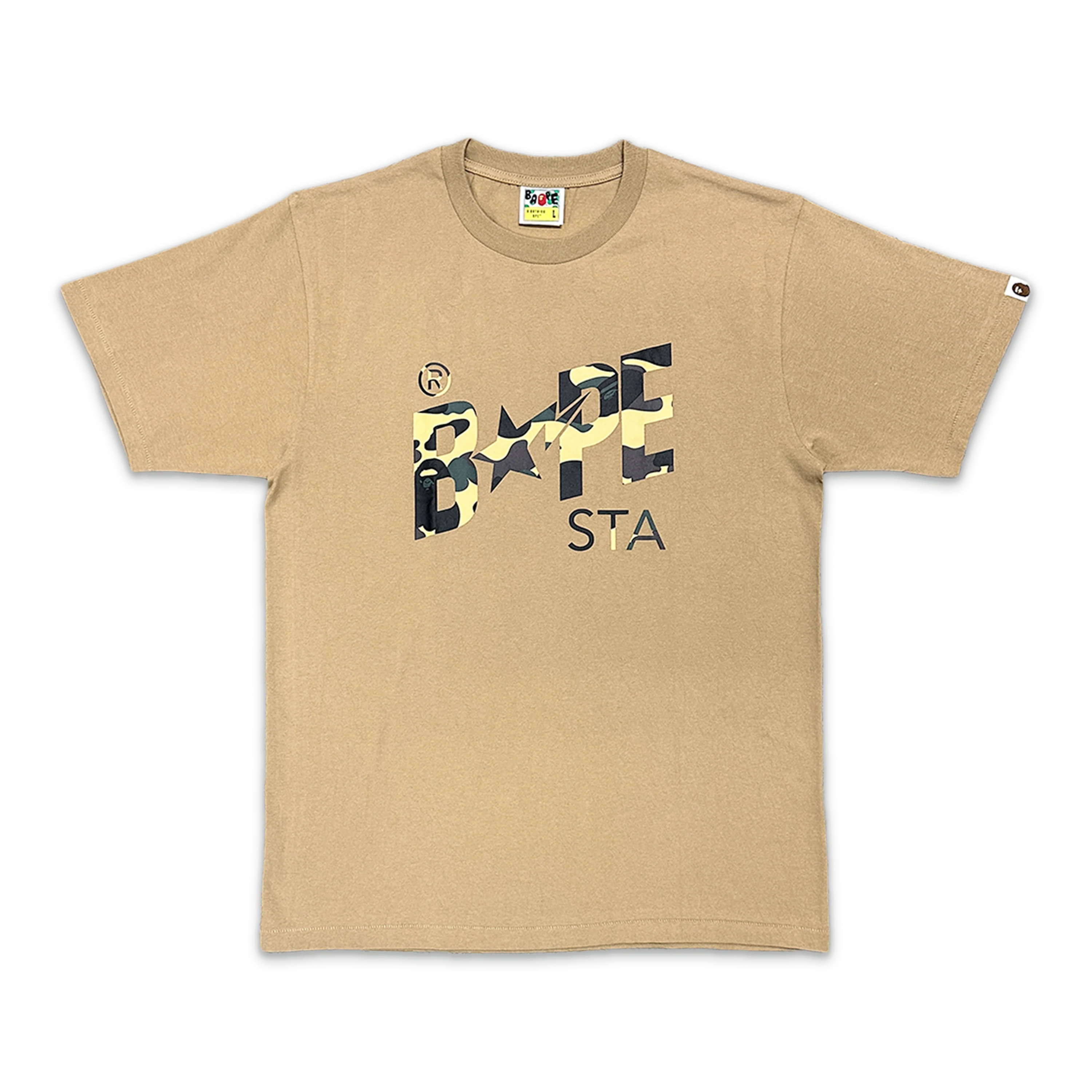 Yellow 1st Camo STA Logo Tee "Tan"
