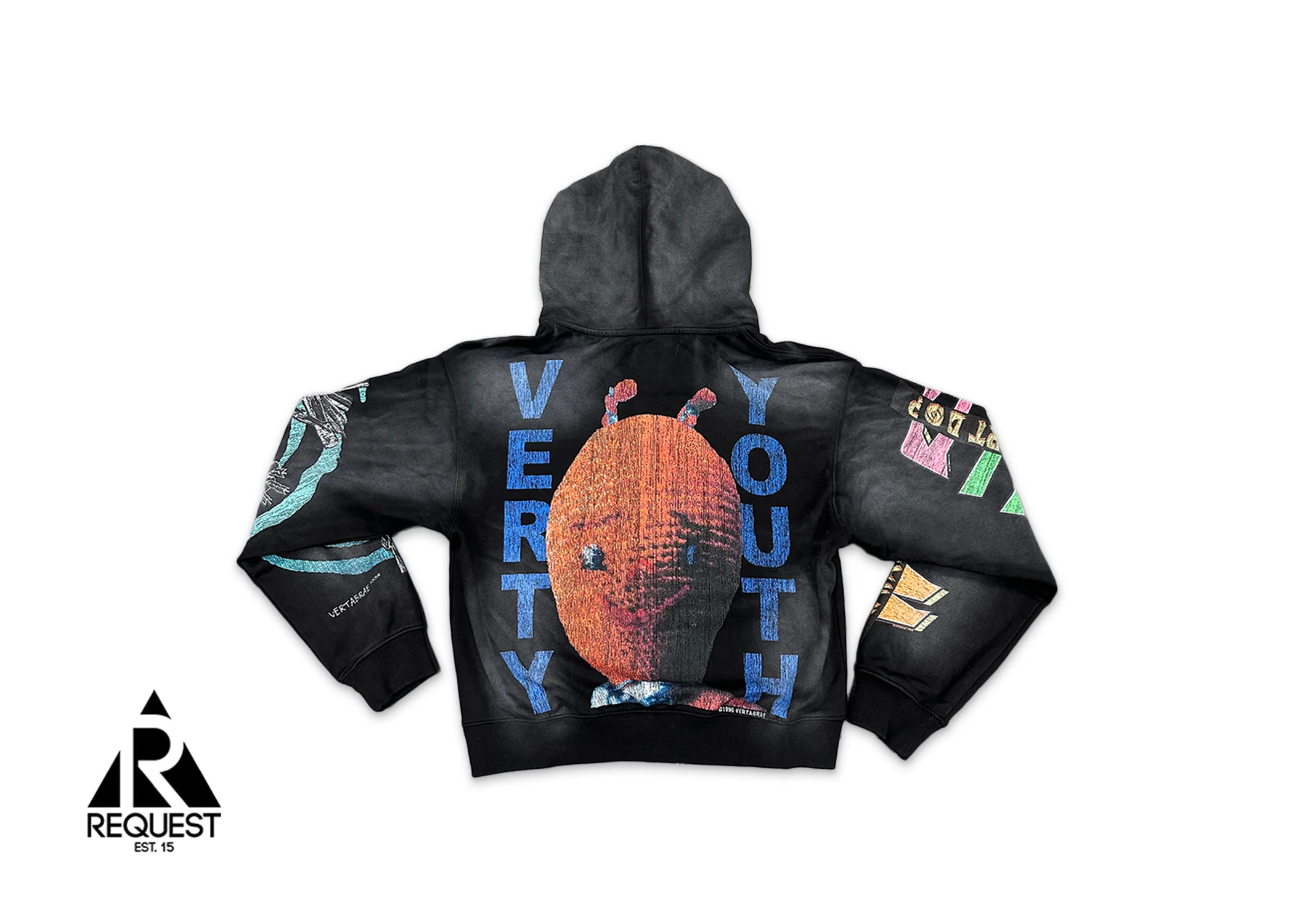 Zip Up Hoodie "Black Montage" - Image 2